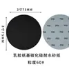 Suministro Transfronterizo Disco de Látex de 3 Pulgadas 75 mm, Papel de Carburo de Silicio, Resistente al Agua, Hoja de Papel de Lija Flocado, Dorso de Terciopelo, Papel de Lija Negro