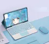 Adecuado para iPad 11.ª Generación Táctil Retroiluminado Bluetooth Juego de Teclado Apple A16 Juego de Teclado y Ratón con Lápiz Táctil 10.ª Generación