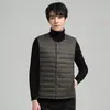 Chaleco de Plumas para Hombre Estilo Nuevo, Ligero Relleno de Plumón de Pato Blanco, Chaleco para Ropa Interior Otoño e Invierno 2026, Chaleco Cálido de Moda para Hombre