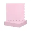 Servilletas de color liso transfronterizas, servilletas cuadradas pequeñas de encaje de 24 piezas, juego de vajilla para fiestas, servilletas para fiesta de cumpleaños