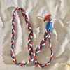 Cordón para Teléfono Móvil Doble Hebilla Cuerda Trenzada Anti-Pérdida Lateral Cordón para Teléfono Móvil Anti-Pérdida Sling Colgante de Llave Fuerte Personalizado Cuerda Diagonal