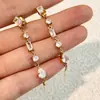 Moda Europea y Americana Pendientes de Acero Inoxidable con Circonita de Colores Accesorios de Moda Venta Directa de Fábrica Lote Mixto Pendientes Nuevos de Circonita