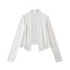 Estilo Perezoso Color Puro Tencel Protección Solar Camisa Aire Acondicionado 2025 Verano Nuevo Delgada Holgada Casual Cárdigan Chaqueta Pequeña de Mujer