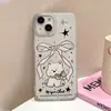 Funda iPhone 17 Pro Max con Lazo y Temática de Perro para Apple 17, Funda de Teléfono Mate con Agujero Grande, Estilo Ins a Prueba de Golpes 16/15