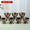 Buda Yuan Huifu Juego de Cuencos de Bronce Cuenco de Suministro de Agua para el Hogar Taza de Suministro de Agua Suministros de Buda Decoración del Hogar