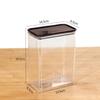 Caixa Quadrada de Pó de Fruta Ps com Pote Selado para Grãos de Café Transparente PP Pote Selado para Alimentos Plástico Caixa Selada para Loja de Chá de Leite Atacado