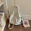 Bolso Tote Sencillo de Color Sólido para Viajes Diarios Mujer Otoño 2026 Nuevo Elegante Textura Individual Bolso Exquisito de Hombro Cruzado