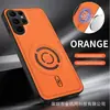 Adecuado para Samsung S26 Ultra, S25, S26FE: Funda magnética para teléfono de tela técnica, Funda con textura de cuero para NOTE20 Ultra