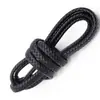 Corda Trançada de Couro Trançado de Oito Fios 12x6mm 10x5mm Corda de Couro de Vaca Pulseira Corda de Pulseira Acessórios para Joias DIY