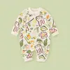 Mono de bebé primavera y otoño ropa de algodón puro para recién nacidos niños y niñas mameluco de bebé ropa exterior de dibujos animados moda