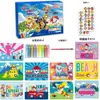 Wang Wang Li Da Gong Pintura de Arena Infantil Arena de Colores Material DIY Hecho a Mano Set de Colorear Juguetes para Niños y Niñas