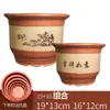 Maceta Grande de Cerámica, Maceta de Arcilla Morada, Maceta de Terracota para Orquídeas, Maceta Extra Grande de Cerámica Gruesa para Uso Doméstico para Clivia, Maceta de Pie para Bonsái