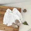 Ins Estilo Coreano Niña Primavera Top Camiseta Elegante Cuello de Muñeca Floral Manga Larga Camiseta Base Ropa de Bebé