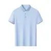 Camisa Polo de Algodón Piqué Ajustado 40s 215g Manga Corta Camiseta Camisa de Cultura Corporativa Estampado Bordado Logo