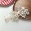 Baby Mori Banda para el Cabello Estilo Coreano Blanco Encaje Delicado Algodón Diadema Accesorios Decorativos para el Cabello Luna Llena Cien Días Sombrero