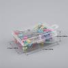 Venta al por mayor de fábrica 100 piezas de color 55 mm aguja de perla con forma de pera aguja de posicionamiento de ropa aguja floral