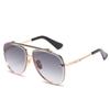 Nuevas gafas de sol de moda para hombre de metal de doble puente estilo rana europeo y americano, gafas de sol degradadas de alta gama para mujer de Amazon