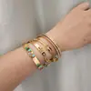Estilo Coreano para Mujer con Incrustaciones de Diamantes 25 Años Nuevo Más Vendido Estilo Celebridad de Internet Corte y Pegado Anillo Pulsera de Circonia Moda y Versátil