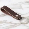 Llavero de Cuerda de Cuero Retro de Vaca para Coche Hombres y Mujeres Pareja Personalizado Coreano Creativo Llavero de Cuero