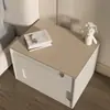 Protetor de Mesa de Cabeceira de Couro Almofada Dupla Face para Mesa de Café Quarto de Celebridade na Internet Mesa de Escrivaninha Desktop Pano de Cobertura Simples Italiano Sem Lavagem