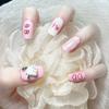 Armadura usada a mano al por mayor, explosiones rojas de red, mariposa de diamante roto, brillo para uñas, uñas, uñas, piezas de uñas, parche de uñas terminado, pegamento de gelatina