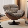 Cadeira giratória única moderna de luxo leve italiana Designer de estudo de escritório Houndstooth Nordic Preguiçoso Sofá Cadeira giratória