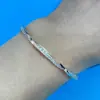 Pulsera de Oro Rosa Llena de Estrellas Moda Simple Ji Jia Anillo de Mobius Pulsera de Círculo Completo Pulsera Espiral Mayoreo