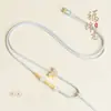 Cordão para Pingente de Jade DIY Corda para Colar Borboleta Trançado à Mão Ajustável Corda para Joias de Ouro Ágata Jade Hetian