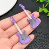 Serie Musical Acrílica Artificial Colores Vibrantes Colgante de Guitarra Hecho a Mano DIY Colgante para Bolsa Llavero Accesorios para Ropa Accesorios