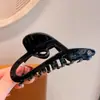 Pinza para el Cabello de Alto Nivel con Forma de Corazón Hueco para Mujer, Pinza de Garra Grande de Acetato para Peinados Recogidos, Adecuada para Cabello Grueso