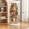 Balde de armazenamento de bonecas de grande capacidade para guardar bonecas, bichos de pelúcia, brinquedos, caixa de armazenamento transparente para bichos de pelúcia, artefato de armazenamento