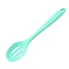 Nuevo set mini de silicona para cocina, sartén antiadherente de una sola pieza, espátula de silicona, espátula, herramientas para hornear color oro rosa