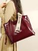 Bolsa Tote Feminina Bolsa de Grande Capacidade Bolsa de Axila 2025 Nova Bolsa Vermelha para Noiva Bolsa de Casamento Vintage Diariamente Disponível