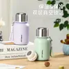 Nueva taza termo compacta de acero inoxidable 316, pequeña y exquisita, con asa, taza de bolsillo mini, taza de agua portátil