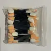 Pincel Esponja para Sombra de Olhos de Duas Pontas Pincel de Maquiagem Descartável para Unhas Pincel para Pó Aurora Pincel para Esfumar Unhas Pincel Esponja para Sombra