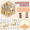 Pegatinas de paisaje de dibujos animados creativas para estudiantes de primaria lindas pegatinas pequeñas 3D tridimensionales alto valor de color pegatinas de escena en miniatura para diario de mano