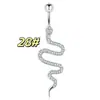 Joyería de Acero Inoxidable para Piercing Transfronterizo Europeo y Americano Clavo Corto Mult piezas para Ombligo Botón de Ombligo Mariposa Corazón Incrustado Zirconia Anillo para Ombligo
