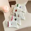 Calcetines para Mujer Estilo Coreano Otoño e Invierno Hilo de Punto Borde de Oreja Animales de Dibujos Animados Lindos Departamento Mori Estilo Universitario Calcetin para Mujer