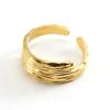Nuevo anillo abierto de acero de titanio que no se decolora pulsera de acero inoxidable transfronteriza venta al por mayor en vivo en nombre de Europa y Estados Unidos moda personalidad
