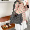 Moda de Invierno Bolso de Gran Capacidad para Mujer 2025 Nuevo Estilo Bolso de Hombro Plegado Bolso Cruzado Tote con Lazo Bolso Peludo