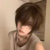 Peruca Cosplay Japonesa Cabelo Curto Masculino é Muito Versátil Juventude Natural Realista Fofo Meninos Peruca Diária Cobertura de Cabeça