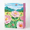 Bolsa de Regalo de Pintura al Óleo Creativa, Bolso Tote Artístico de Nuevo Estilo, Exquisito Empaque de Ramo para Vacaciones y Cumpleaños, Bolsa de Papel para Regalo