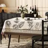 Mantel Francés Retro de Lujo de Gama Alta de PVC Nuevo Impermeable a la Grasa y al Agua Mantel sin Lavado Rectangular para Mesa de Café
