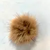 Botón de pelo de visón real 3-4 cm botón de pelo de visón de colores base plana para horquilla Hanfu, bufanda, botón de bola de pelo, accesorio de pelo