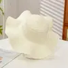 Sombrero de Paja de Playa de Verano para Mujer con Ala Ancha, Sombrero de Protección Solar para Uso en Exteriores, Sombrero para el Sol, Sombrero Parasol, Al por Mayor en Stock