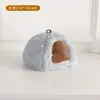 Ninho de Hamster para Calor de Inverno, Ninho de Pelúcia para Coelho de Estimação Pequeno, Esconderijo para Hamster Dourado, Ninho de Dormir de Pelúcia Longa 3D para Rato, Gaiola de Hamster