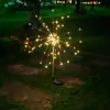 Luzes de Fogo de Artifício LED Solares Luzes de Ambiente para Jardim Externo Luzes de Varanda Luzes Coloridas Cordões de Luz Transfronteiriços Super Brilhantes Natal
