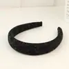Diadema de Esponja Marrón para Niñas, de Ala Ancha, de Alta Gama, Diadema de Moda para Lavarse la Cara, Pinza para el Cabello de Alta Presión Craneal
