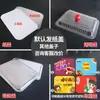 Caja de Papel de Aluminio Horno Barbacoa Huevo Horneado Rectangular Hogar Comercial Caja para Llevar con Tapa Lonchera de Papel de Aluminio