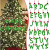Transfronterizo Nuevo Transfronterizo Navideño Creativo 26 Letras Decoraciones Colgante Acrílico Árbol de Navidad Decoración del Hogar